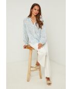 Chemise Marguerite indigo