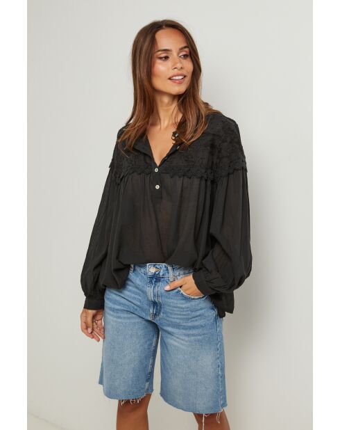 Blouse Léa noire
