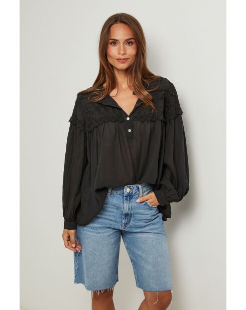 Blouse Léa noire