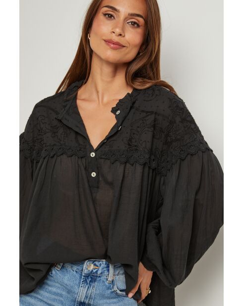 Blouse Léa noire