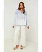 Blouse Isadora bleu ciel