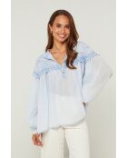 Blouse Isadora bleu ciel