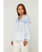 Blouse Isadora bleu ciel
