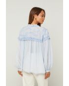 Blouse Isadora bleu ciel