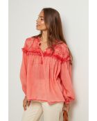 Blouse Vénus corail