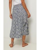 Jupe Fleur marine