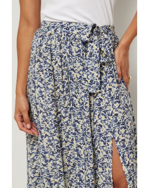 Jupe Fleur marine