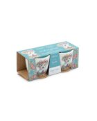 Set de 2 hueveras de porcelana Tipperleyhill con diseño de cachorro, blancas, 5 x 4 cm