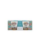 Set de 2 hueveras de porcelana Tipperleyhill con diseño de cachorro, blancas, 5 x 4 cm