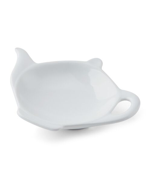 Soporte para bolsitas de té blanco tiza - 12 cm