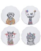 Juego de 4 manteles individuales con forma de vieira de Tipperleyhill, 29 cm