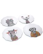 Juego de 4 manteles individuales con forma de vieira de Tipperleyhill, 29 cm