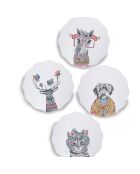 Juego de 4 manteles individuales con forma de vieira de Tipperleyhill, 29 cm