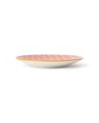 Assiette à dessert en grès à motif Red Arc - 18 cm