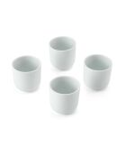 Set de 4 hueveras blancas - 5 cm