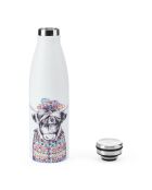 Tipperleyhill Highland Cow Wasserflasche, doppelwandig, 500 ml, Weiß