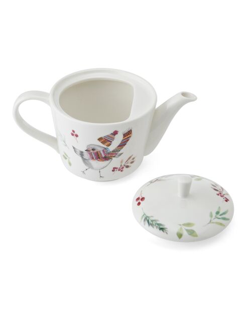 Théière en porcelaine fine TipperleyHill pour 2 personnes, blanche - 650 ml