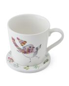 TipperleyHill witte set van fijn porselein met kop en onderzetter - 380 ml