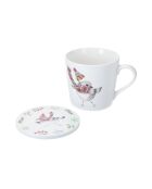TipperleyHill witte set van fijn porselein met kop en onderzetter - 380 ml