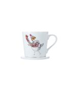 TipperleyHill witte set van fijn porselein met kop en onderzetter - 380 ml