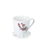 TipperleyHill witte set van fijn porselein met kop en onderzetter - 380 ml