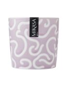 Taza de gres con estampado de espirales morados - 360 ml
