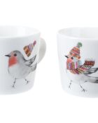 Set van 2 TipperleyHill fijne porseleinen espressokopjes - 90 ml
