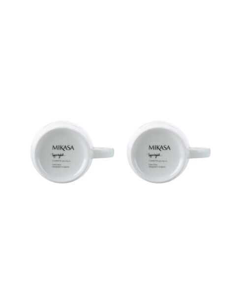 Set van 2 TipperleyHill fijne porseleinen espressokopjes - 90 ml