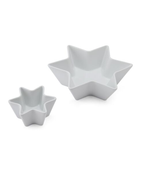 Lot de 2 bols en forme d'étoile