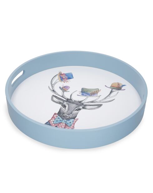 Plateau de service rond en bois Tipperleyhill - 40 cm