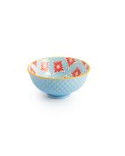 Bol à apéritif en grès à motif mosaïque bleue - 12 cm
