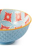 Bol à apéritif en grès à motif mosaïque bleue - 12 cm