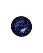 Bol à apéritif Chevron en grès bleu - 12 cm