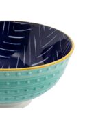 Bol à apéritif Chevron en grès bleu - 12 cm