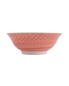 Bol à ramen en grès gris à motifs floraux - 1 L