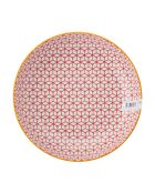 Bol en grès bleu à motif géométrique - 21 cm