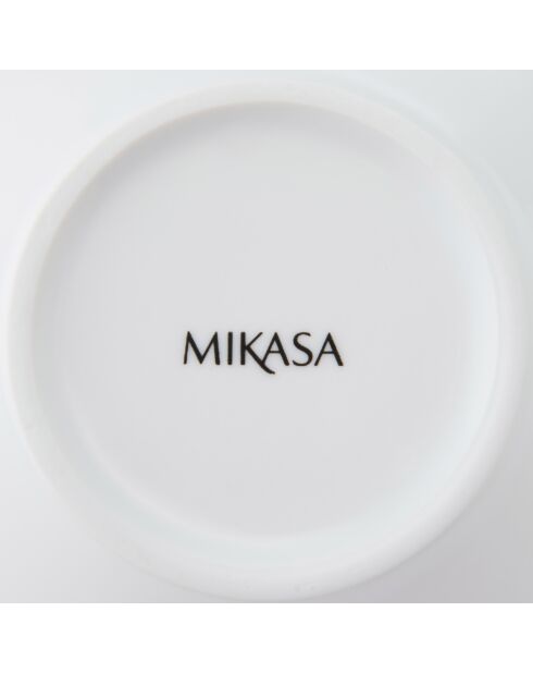 Set van 4 ronde witte aperitiefschalen - 10 cm