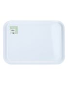 Plateau de service rectangulaire TipperleyHill en mélamine, blanc - 43.5 cm