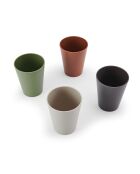 Set mit 4 Sommerbechern aus recyceltem Kunststoff — 340 ml