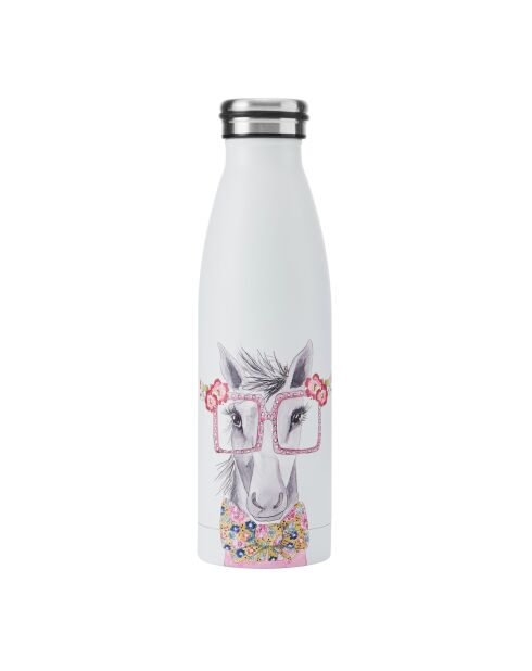 Bottiglia d'acqua Tipperleyhill Horse White a doppia parete - 500 ml