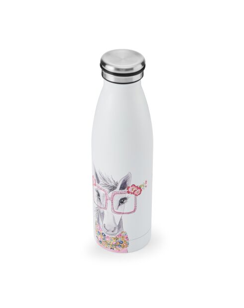 Bottiglia d'acqua Tipperleyhill Horse White a doppia parete - 500 ml
