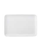 Plat de service rectangulaire blanc craie - 26,5 x 18 cm