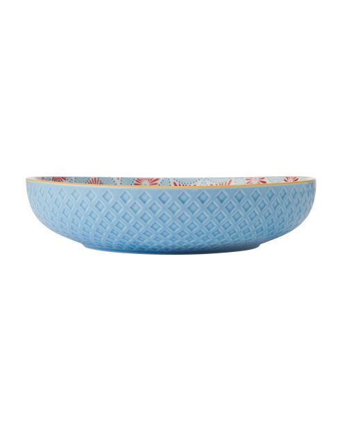Bol en grès bleu mosaïque 900 ml - 21 cm