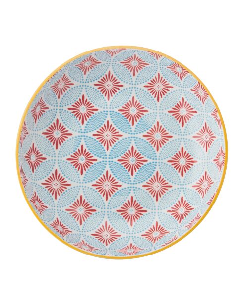 Bol en grès bleu mosaïque 900 ml - 21 cm