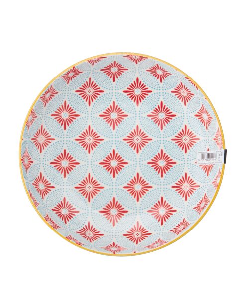 Bol en grès bleu mosaïque 900 ml - 21 cm