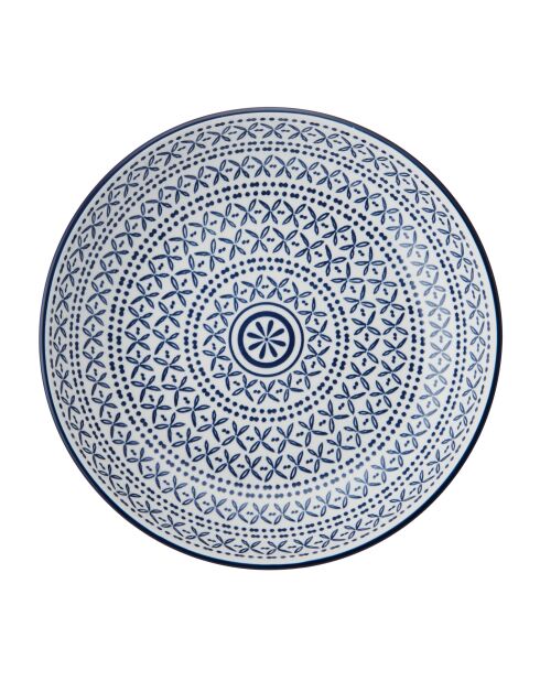 Bol en grès bleu méditerranéen - 21 cm