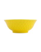 Bol à ramen en grès géométrique jaune et bleu - 1 L
