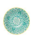 Bol à ramen en grès géométrique jaune et bleu - 1 L