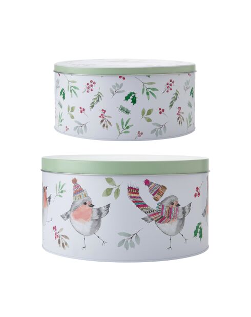 Set van 2 TipperleyHill metalen taartdozen - 25 x 13 cm