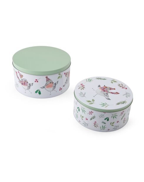 Set van 2 TipperleyHill metalen taartdozen - 25 x 13 cm